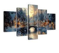 Diamond Painting Adultos Invierno Pintar por Numeros Adultos Kit Completo de Pintura de Diamantes Manualidades Adultos, 5D Full Drill Diamond Art Beginners por Decoracion Hogar Paisaje 30x50cm 0m-184