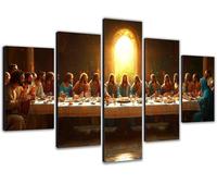 Diamond Painting Adultos La última cena Kit Completo de Pintura de Diamantes Manualidades Adultos, Punto de Cruz Lienzo Con Diamantes Arte Relajante, Decoración de Pared 150x300cm Religión 2 0b-907