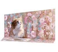 Diamond Painting Adultos Lindo Pintura de Diamante Gato Punto de Cruz Kits,5D Dibujos con Diamantes Kit Completo DIY Puzzle Cuadros Pintar por Numeros Adultos,Decoracion Pared Hogar 120 x 60 cm C-651
