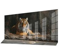 Diamond Painting Adultos Lindo Pintura de Diamante Tigre Punto de Cruz Kits,5D Dibujos con Diamantes Kit Completo DIY Puzzle Cuadros Pintar por Numeros Adultos,Decoracion Pared Hogar 140 x 70 cm C-737