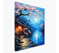 Diamond Painting Adultos Luna Diamond Painting Kit Completo, Paisaje Pintura de Diamante Niños, DIY 5D Cristal Bordado Punto de Cruz Manualidades para Decoracion Hogar, Regalo Mujer 50x70 cm F0-878
