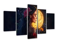 Diamond Painting Adultos Luna Pintar por Numeros Adultos Kit Completo de Pintura de Diamantes Manualidades Adultos, 5D Full Drill Diamond Art Beginners por Decoracion Hogar Mujer 60x100cm 0m-962