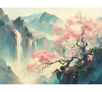 Diamond Painting Adultos Montañas DIY 5D Diamond Painting Kit Completo, Libro Punto de Cruz Diamante Manualidades, Pintura de Diamante Pintura por Numeros para Decoración Regalo Mujer 30x40cm FG-1171