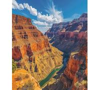 Diamond Painting Adultos MontañAs Y RíOs Cuadro Diamantes Paisaje, 5D Diamond Art para Principiantes, DIY Completo Strass Bordado de Punto de Cruz Manualidades Painting para Regalo 80 x 110 cm - 1F49B