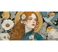 Diamond Painting Adultos Mujer Cuadro Diamantes Historietas, 5D Diamond Art Manualidades Niños, DIY Completo Strass Bordado de Punto de Cruz Manualidades Painting para Decoration 140x70 cm - SW2511N14