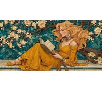 Diamond Painting Adultos Mujer Cuadro Diamantes Historietas, 5D Diamond Art para Principiantes, DIY Completo Strass Bordado de Punto de Cruz Manualidades Painting para Decoración 160x80 cm - KF0198U