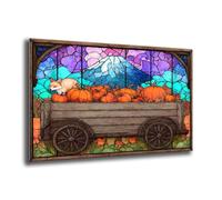 Diamond Painting Adultos niños, Otoño Zorro Diamond Painting Kit, Diamantes para Manualidades Kit, Completo Bricolaje Punto de Cruz Art, Cuadros Decoracion Salon Modernos, Regalo 100x135 cm J-103