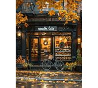 Diamond Painting Adultos Otoño DIY 5D Diamond Painting Kit Completo, Bicicleta Punto de Cruz Diamante Manualidades, Pintura de Diamante Pintura por Numeros para Decoración Regalo Mujer 50x70cm FG-703