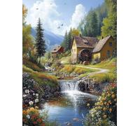 Diamond Painting Adultos Paisaje 5D Pintura Diamante Caer Diamond Art Kit Completo, Manualidades Niños 10 Años, Punto de Cruz Diamante, Lienzos Cuadros Decoracion Hogar Gifts for Women 60x90cm LH-723