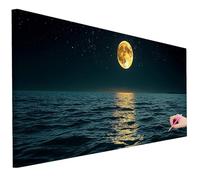 Diamond Painting Adultos Paisaje Kit Diamond Painting Grande 80x30cm Dibujos con Diamantes Océano DIY 5D Pintar con Diamantes Puzzle Manualidades Adultos Kit Completo para Wall Decor Regalo Mujer I-27