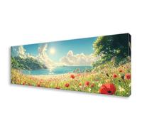 Diamond Painting Adultos Paisaje Pintura Diamante Kit Bordado Principiantes, Océano Diamond Painting Grande 90x270 cm, DIY Cristal Embroidery Punto de Cruz Art para Decoración Pared Regalo W0-864