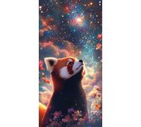 Diamond Painting Adultos Panda Star, 5D Diamond Painting Niños Kit Completo, Dibujos Con Diamantes Arte Punto de Cruz 70x90cm, Bella Mujer DIY Art Kits Adulto Principiante, Decoración Del Hogar H862