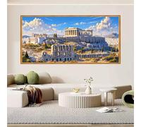 Diamond Painting Adultos Partenón 60x150cm, 2026 DIY Diamond Painting Niños Arquitectura Full Drill Cuadro Diamantes Manualidades Adultos, 5D Dibujos con Diamantes Punto de Cruz Kits Regalo O-611X