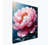 Diamond Painting Adultos Peonía Diamond Painting Kit Completo, Flor Pintura de Diamante Niños, DIY 5D Cristal Bordado Punto de Cruz Manualidades para Decoracion Hogar, Regalo Mujer 70x90 cm F0-892