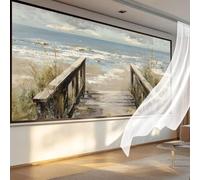 Diamond Painting Adultos Playa Pintura de Diamante Puente Punto de Cruz Kits, 5D Dibujos con Diamantes Kit Completo DIY Puzzle Cuadros Pintar por Numeros Adultos, Decoracion Pared 150 x 60 cm C-549