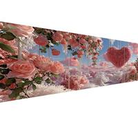 Diamond Painting Adultos Romántico,Diamond Painting NiñOs Paisaje,Diamantes Para Manualidades Cuadros Diamantes 5d,Diy Piedra Redonda Cross Stitch Kit Para DecoracióN Pared Del Hogar 70x140cm L1-646