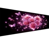 Diamond Painting Adultos Rosa,Diamond Painting NiñOs Mariposa,Diamantes Para Manualidades Cuadros Diamantes 5d,Diy Piedra Redonda Cross Stitch Kit Para DecoracióN De Pared Hogar Regalo 90x180cm L1-715