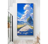 Diamond Painting Adultos Rural 60x150cm, 2026 DIY Diamond Painting Niños Camino Full Drill Cuadro Diamantes Manualidades Adultos, 5D Dibujos con Diamantes Punto de Cruz Kits para Decoración O-1109X