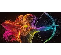 Diamond Painting Adultos Sagitario, 5D Diamond Painting Niños Kit Completo, Dibujos Con Diamantes Arte Punto de Cruz 60x80cm, Bella Mujer DIY Art Kits Adulto Principiante, Decoración Del Hogar H724