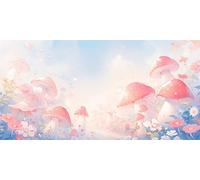 Diamond Painting Adultos Setas, Diamond Painting Niños Flores, Manualidades Adultos, 5D Punto de Cruz Dibujos con Diamantes, DIY Puzzle Diamantes Kit, para Decoración de Pared del Hogar, 35x70cm p-556