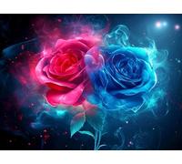 Diamond Painting Adultos Sueño, 5D Rosa Diamond Painting Kit Completo, Pintura Diamante Kit Manualidades Adultos, DIY Bordado Punto de Cruz Dibujos con Diamantes, Regalos Navidad 80 x 120 cm C-6639