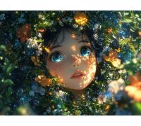 Diamond Painting Adultos Sueño Diamond Painting Chica 70x100cm, DIY Kit Manualidades Niños Pintura Diamante, 5D Cuadrado Creart Diamante Pintura para Decoración Pared Hogar, Gifts for Women, Model206