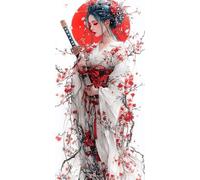 Diamond Painting Adultos Tamaño Kit Completo, 200x100 cm Japón Pintura de Diamante, Dibujos con Diamantes Mujer Punto de Cruz Manualidades Adultos, para Decorar la Habitación, Regalos Navidad c-7420