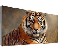 Diamond Painting Adultos Tigre, Diamond Painting Niños Animal, Punto de Cruz Diamante Kit Manualidades Adultos Regalos, 5D DIY Pintura Diamante Cuadros de Diamantes, Decoración Hogar 30x60cm C2-304