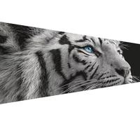 Diamond Painting Adultos Tigre,Diamond Painting NiñOs Negro,Diamantes Para Manualidades Cuadros Diamantes 5d,Diy Piedra Redonda Cross Stitch Kit Para DecoracióN De Pared Hogar Regalo 100x200cm L1-655