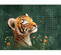 Diamond Painting Adultos Tigre Pintura De Diamante 40x30cm N-H4769