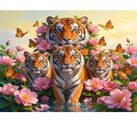 Diamond Painting Adultos Tigre Pintura De Diamante 90x60cm 8-491FI