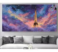 Diamond Painting Adultos Torre Eiffel Diamond Painting Kit Resumen, 2026 New DIY Manualidades Adultos Pintura Diamante 5D Taladro Completo Bordado Mosaicos Punto de Cruz Diamantes Artes 40x80cm Z-P442