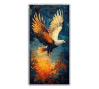 Diamond Painting Águila Diamond Painting Adultos Grande XXL 90x180cm Pintura de Diamante Misterio Diamantes para Manualidades, 5D DIY Punto de Cruz Diamante Set para Decoracion Hogar Pared P1-816