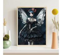 Diamond Painting Ala Pintar por Numeros Adultos Mujer Full Cuadrado Drill, 5D Pintura de Diamante Kit, DIY Manualidades Adultos Rhinestones Bordado Punto de Cruz para Decoración Hogar 70x90cm, z@1048