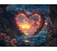 Diamond Painting Amar, Kit Pintura Diamante Adultos Paisaje 30x20 cm T0-663