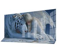 Diamond Painting Ángel Diamond Art Dibujos con Diamantes 90x180 cm,Cuadro Pintura Diamante Kit Completo Punto de Cruz DIY Mosaico Cristal Pintura por Numeros,Decoracion Pared Mujer Regalos Tigre C-776