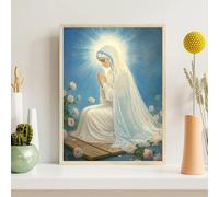 Diamond Painting Ángel Pintar por Numeros Adultos Santos Full Cuadrado Drill, 5D Pintura de Diamante Kit, DIY Manualidades Adultos Cristal Bordado Punto de Cruz para Decoración Hogar 10x15cm, z@1250