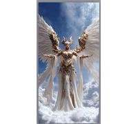 Diamond Painting Ángel Pintura Diamante Dibujos animados Diamond Painting Adultos Niños 5D Cristal Strass Punto de Cruz Puzzle de Diamantes para Decoración de Pared del Hogar Regalos 50x100cm i30-rf1