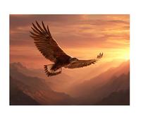 Diamond Painting Animal 40x30cm 2026 Nuevo Diamond Painting Adultos,Pintura Diamante Águila Pintura de Diamante Niños,5D DIY Cristal Bordado Punto de Cruz Kit para Decoracion Navidad,Regalo I-K387