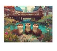 Diamond Painting Animal 60x40cm 2026 Nuevo Diamond Painting Adultos,Pintura Diamante Rural Pintura de Diamante Niños,5D DIY Cristal Bordado Punto de Cruz Kit para Decoracion Navidad,Regalo I-K287