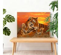 Diamond Painting Animal 75x50cm 2025 Pintura Diamante Tigre Gran Diamond Painting Adultos,Cuadros de Diamantes Bordado Manualidades Kit Regalos para Mujer,DIY Diamantes Art Regalos Originales I-K282