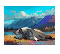 Diamond Painting Animal 80x60cm 2026 Nuevo Diamond Painting Adultos,Pintura Diamante Lobo Pintura de Diamante Niños,5D DIY Cristal Bordado Punto de Cruz Manualidades Kit para Decoracion Navidad I-K681