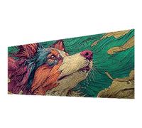 Diamond Painting Animal Diamond Painting Adultos, Pintura de Diamante Perro Dibujos con Diamantes Niños, DIY 5D Cuadrar Cristal Bordado Punto de Cruz Kit para Decoracion Hogar Regalo 40x95cm w-695