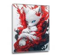 Diamond Painting Animal Gato, Manualidades Adultos Cuadro Diamantes Kit, Kit Punto de Cruz Bordado, 5D Cristal Pintura Diamante para Adultos e Niños, Decoracion Navidad de Pared Hogar 50x70cm M-s-82