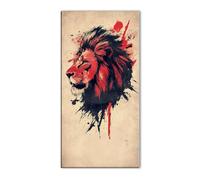 Diamond Painting Animal León, 5D Diamond Painting Adultos y Principiantes, Manualidades Adultos DIY Cristal Pintura de Diamante, Kit Bordado Punto de Cruz, Cuadros Decoracion Hogar 30x60cm J26-11884