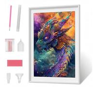 Diamond Painting Animal PáJaro Pintura de Diamante para Adultos y Niños, Diamond Painting Kit Completo Accesorios DIY 5D Cuadro Punto de Cruz Bordados Manualidades Decoracion Pared 70x95CM PJY1 B-5