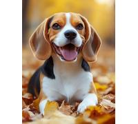 Diamond Painting Animal Pintura Diamante Perro Diamond Painting Adultos Niños 5D Cristal Strass Punto de Cruz Puzzle de Diamantes Manualidades, Decoración de Pared del Hogar Regalos 100x135cm 6a-9Q