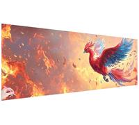 Diamond Painting Animales Diamond Painting Grande 120x40cm Punto de Cruz Pintura de Diamante Fénix Manualidades Adultos Dibujos con Diamantes Cuadros Decoracion Salon Modernos Regalos para Mujer U-52