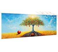 Diamond Painting Árbol, 5D Diamond Painting Adultos Frutal DIY Pintar por Numeros Kit for Niños Beginners, Square Full Drill Dibujos con Diamantes Art, Decoración De Pared Del Hogar 80x180cm T947