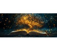 Diamond Painting áRbol, 5D Diamond Painting Adultos Libro, DIY Kit Manualidades Adultos, 5D Punto de Cruz Cuadro Diamante, DIY Pintura de Diamante Kits, Home Decor, Primavera Decor, 200x100cm 7-9342